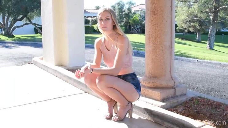 [FTVGirls] - Beautiful Jenni - Upskirt Voyeur & Squirting Orgasm