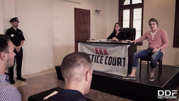[HandsOnHardcore] - Blonde vs Brunette: Andreina De Luxe & Kayla Green Dominate Cathy Heaven in Court - Kayla Green - Andreina De Luxe - Cathy Heaven