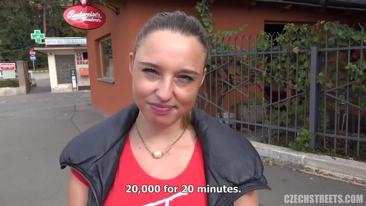 [CzechAV] - Czech Pregnant Slut Gets Creampie in the Streets - Analia