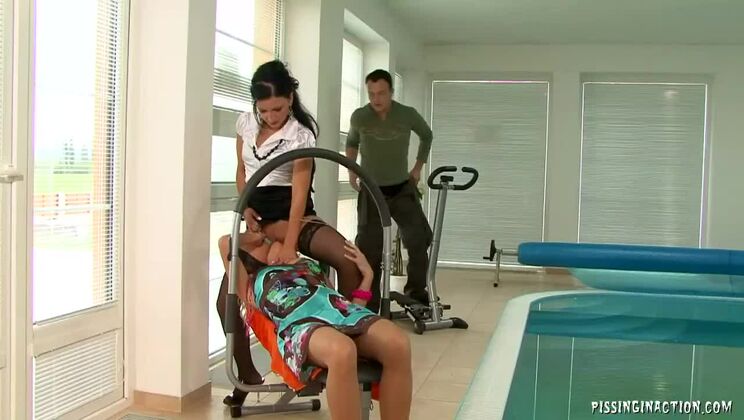 [Tainster] - Lena Cova Loves Piss - Fetish Threesome Fun