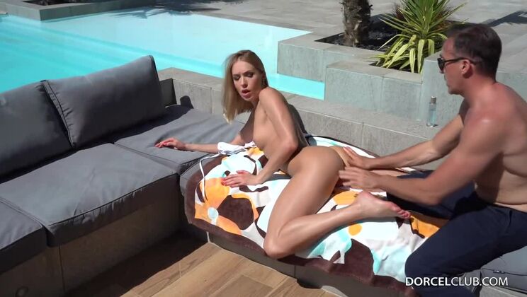 [DorcelClub] - Blonde Bombshell Angelika Grays Outdoor Cumshot
