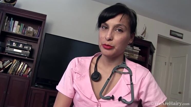 [WeAreHairy] - Dutch Nurse Lucy Gives a Hot Striptease in Lingerie - Betty Jones