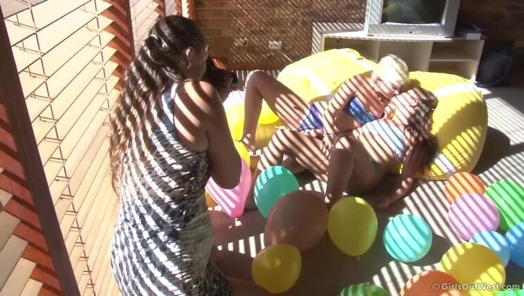 [GirlsOutWest] - Lana Magda Balloon BTS Action - Charlie Forde - Kit Farrin