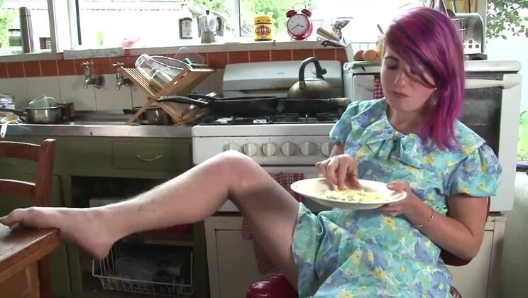 [GirlsOutWest] - Lilith Masturbates with Toys in Kitchen - Lilith