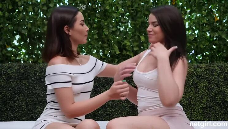 [NetGirl] - Gemma and Aria's Small Tits Lesbian Casting