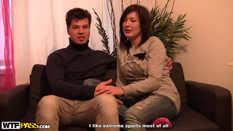 [PrivateSexTapes] - Brunette Anya Gives Kirill a Handjob on Camera - Anya - Kirill