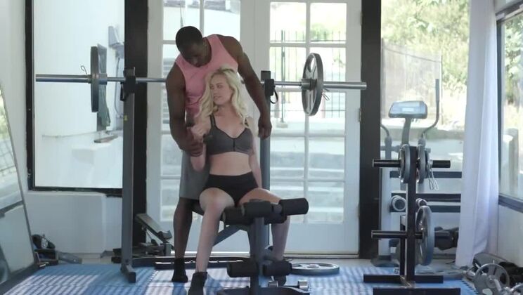 [Hustler] - Interracial Sex with Blonde and Big Cock Ends in Facial
