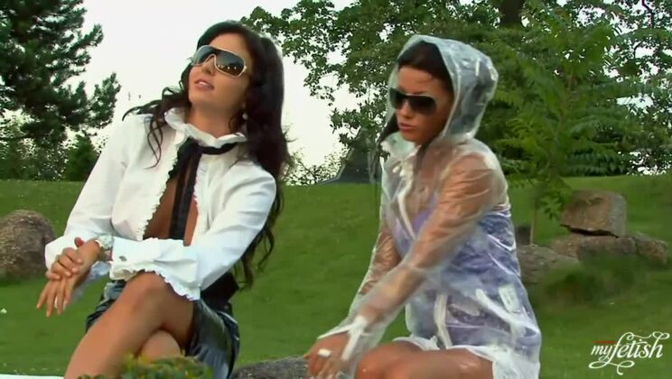 [Tainster] - Outdoor Lesbian Action with Brunette Stunners - Tea - Billy Raise