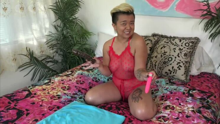 [AuntJudys] - Hairy Lulu Sparkle Enjoys Sex Toys Solo