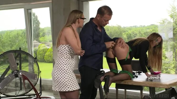 [RoccoSiffredi] - Nina Heels and Eveline Dellai Share Rocco Siffredi in Hot Scene - Eveline Dellai - Rocco Siffredi