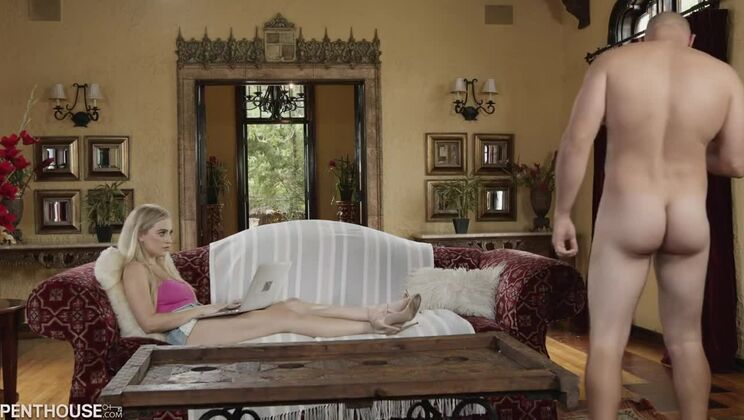 [PentHouse] - Blonde Teen Blake Blossom Takes Creepy Roommate’s Big Dick Rough