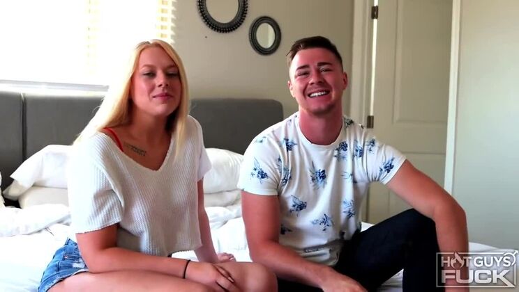 [HotGuysFuck] - Deepthroat Action with Big Titted Marie
