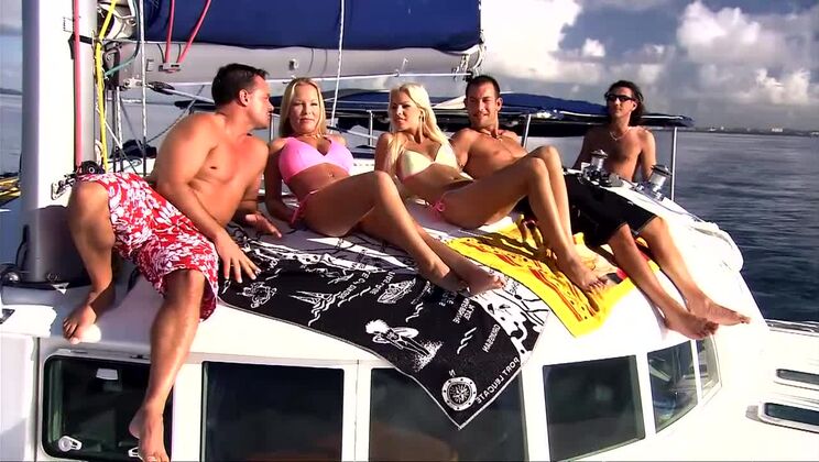 [BANG.com] - Blonde Boroka Bolls Deepthroats Two Cocks Outdoors - Mike Angelo - J.J. - Boroka Borres