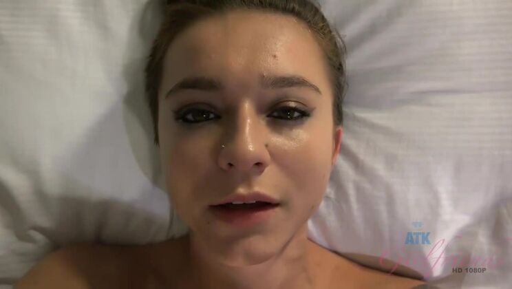 [ATKGirlfriends] - Kharlie Stone's Footjob Leads to Creampie Delight - Kharlie Stone