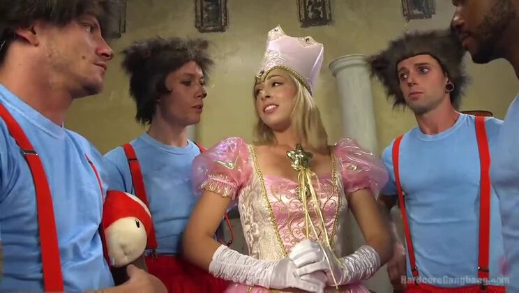 [HardcoreGangbang] - Stockings and Anal for Princess Peach - Gage Sin - Zoey Monroe - John Johnson - Mr Pete - Owen Gray - Mark Wood