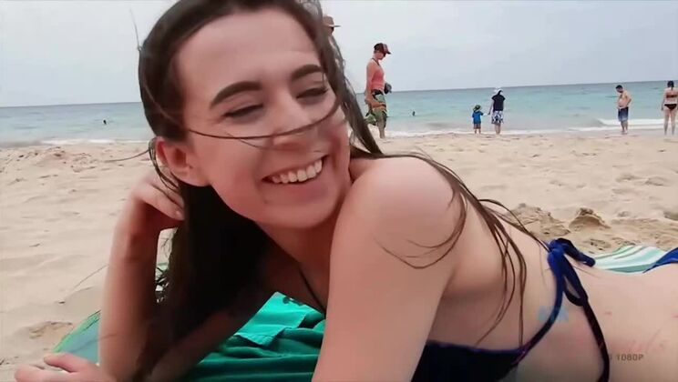 [ATKGirlfriends] - Ariel Grace Gives Footjob on the Shore