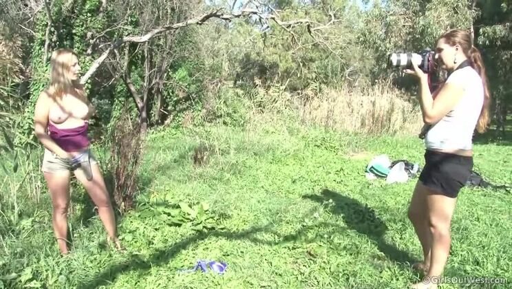 [GirlsOutWest] - Uncut Arabella in Nature Behind The Scenes