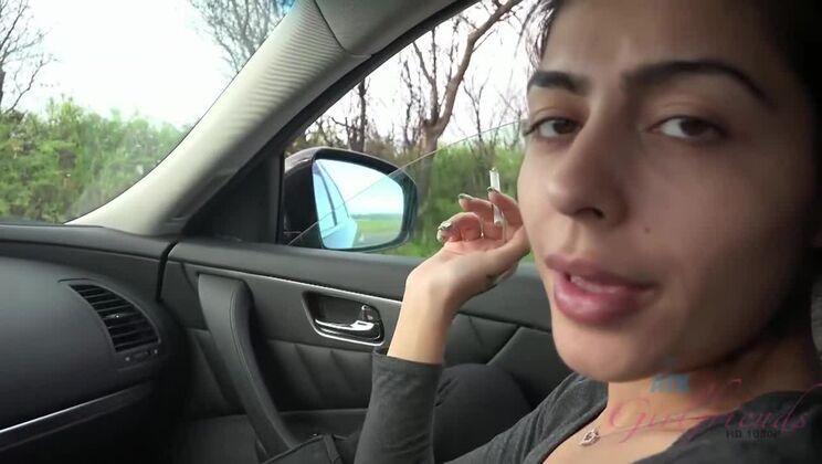 [ATKGirlfriends] - Skinny Tattoo Girl Gets Creampie After Stop