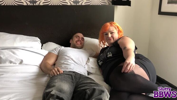 [SluttyBBWs] - Courtney Trouble: Deepthroat with a Big Titted BBW - Courtney Trouble