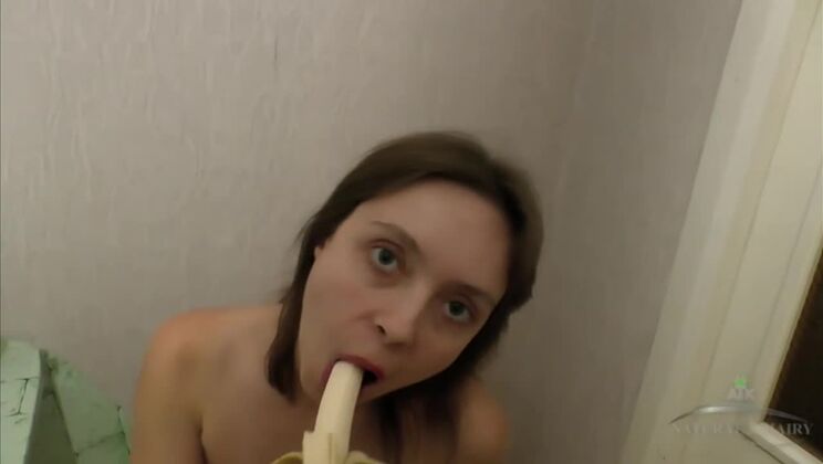 [AuntJudys] - Sabrina Posing and Enjoying Fruit Amateur