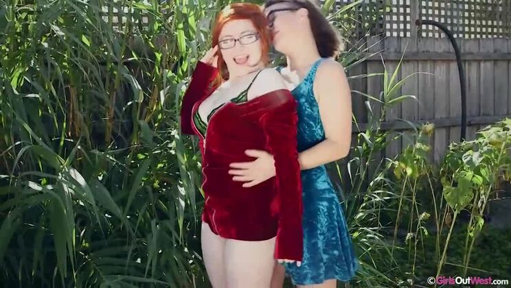 [GirlsOutWest] - Tattooed Ladies Get Down in the Garden - Rosie - Panda
