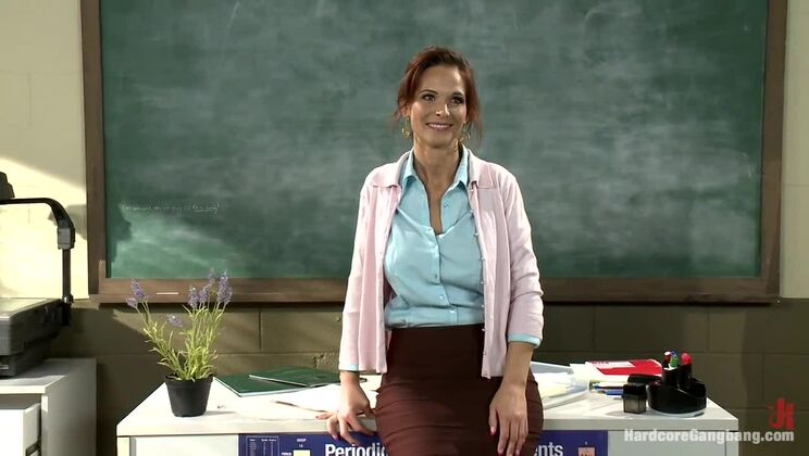 [HardcoreGangbang] - Syren Demer, a Big Titted MILF Teacher, Gets DP'd - Bill Bailey - James Deen - Dane Cross - Syren Demer - Aaron Wilcoxxx - Astral Dust