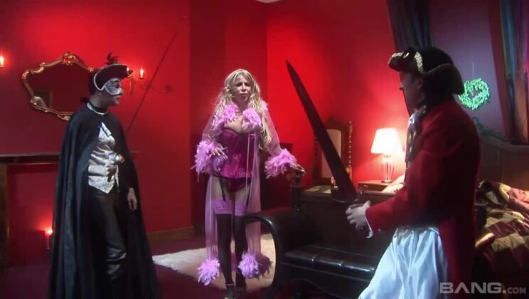 [BANG.com] - Melanie's Dress-up Playdate with George and a Blonde Stud