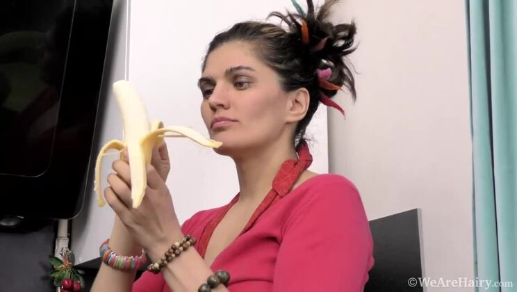 [WeAreHairy] - Ananda Ray, Hairy and Horny, Masturbates Solo