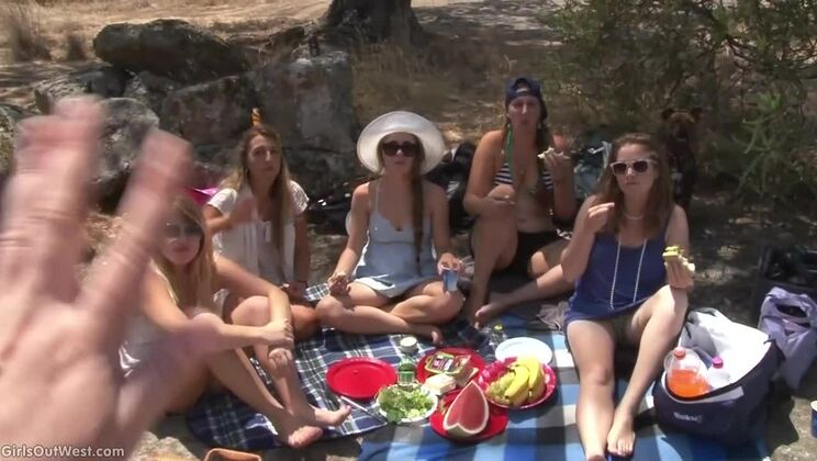 [GirlsOutWest] - Waterfall Chicks Uncovered: Debra, Natacha, and Penelope D
