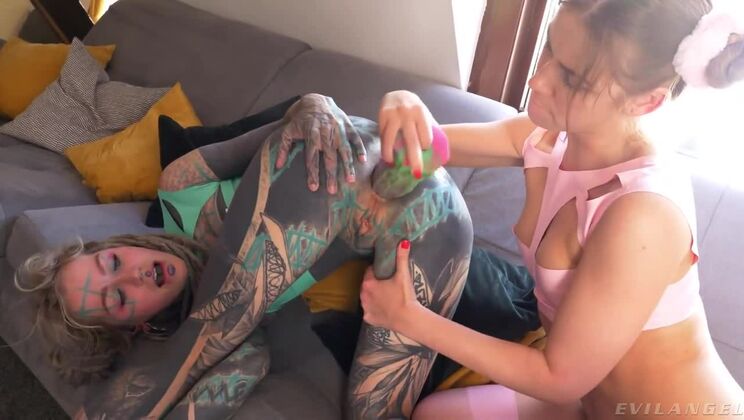 [EvilAngel] - Anuskatzz - Tattoo Lesbian Fun