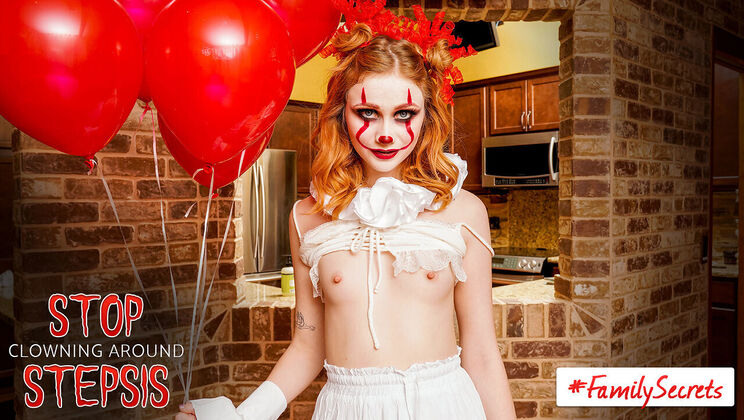 [StepSiblingsCaught] - Halloween Step Fantasy with Small Tits Teen - Scarlet Skies