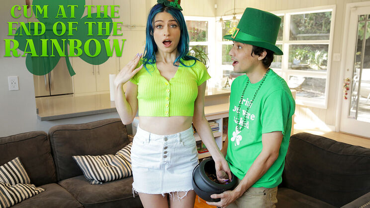 [StepSiblingsCaught] - POV Blowjob with Big Cock Jewelz Blu - Jewelz Blu