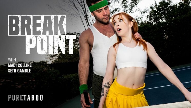 [PureTaboo] - Break Point: Madi Collins Swallows Load After Rough Sex