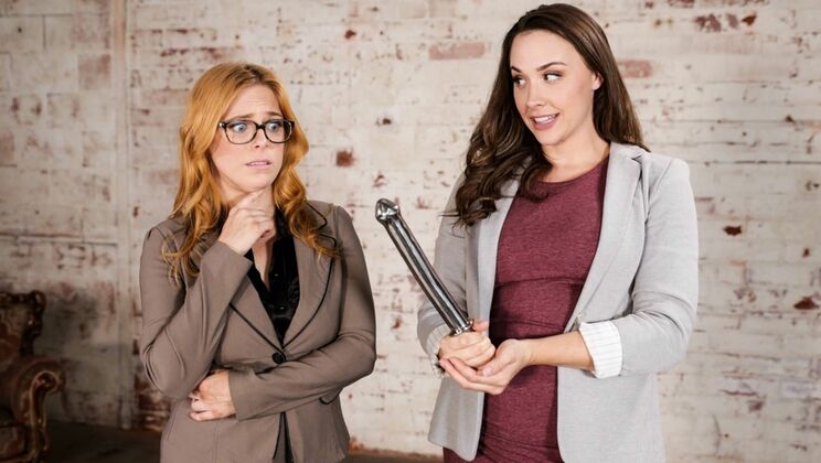[GirlsTryAnal] - Lesbian Realtors Fuck with Toys & Tongues – Reluctant Realtor