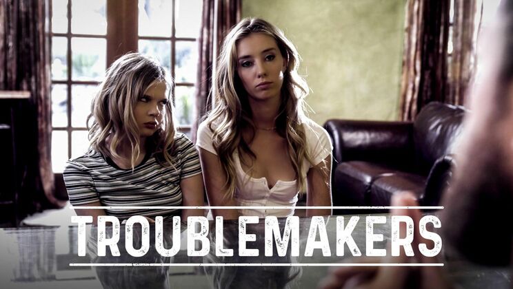 [PureTaboo] - Blonde Teen Troublemakers in Lesbian Threesome