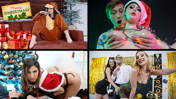 [TeamSkeetSelects] - April Olsen's Naughty December Moments