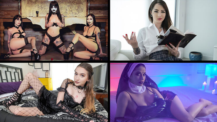 [TeamSkeetSelects] - Goth Girls Gone Wild - Alex Coal, Jewelz Blu in Rough Sex - Alex Coal - Jewelz Blu - Harlowe Blue - Val Steele