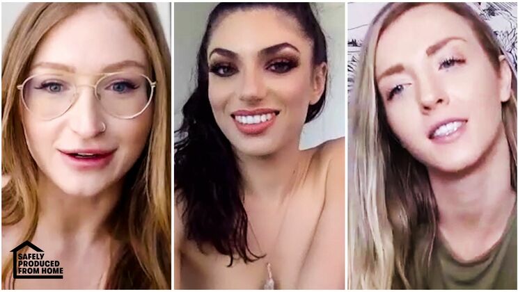 [SquirtingLesbian] - Big Tits, Bigger Appetite for Lesbian Sex - Karla Kush - Skylar Snow - Darcie Dolce