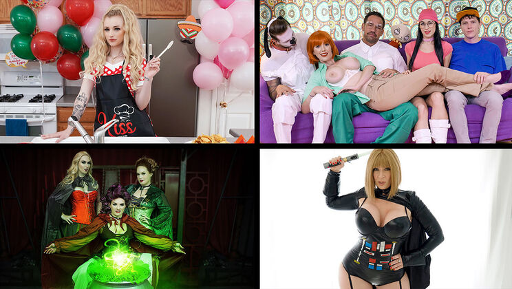 [MYLF] - Sexy Mommy Costume Highlights Starring Lauren Phillips - Brandi Love - Sara Jay - Alexa Nova - Lauren Phillips