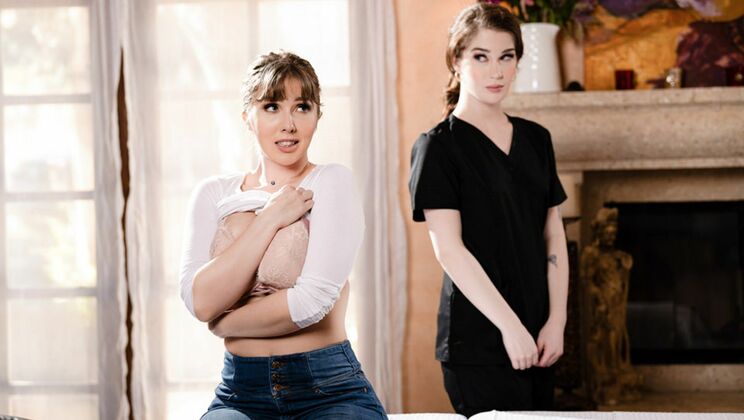 [AllGirlMassage] - 69 & Rimming with Beautiful Ass Brunettes - Lena & Evelyn