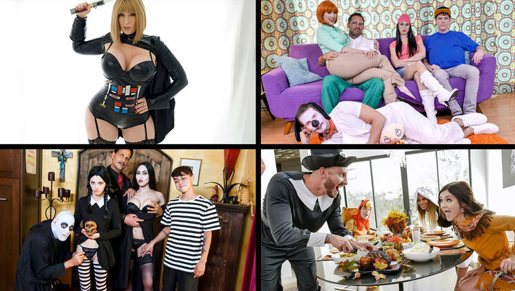 [MYLF] - Crazy MILF Moments in Spooky Scenes - Brooklyn Chase - Sara Jay - Lauren Phillips - Rosalyn Sphinx