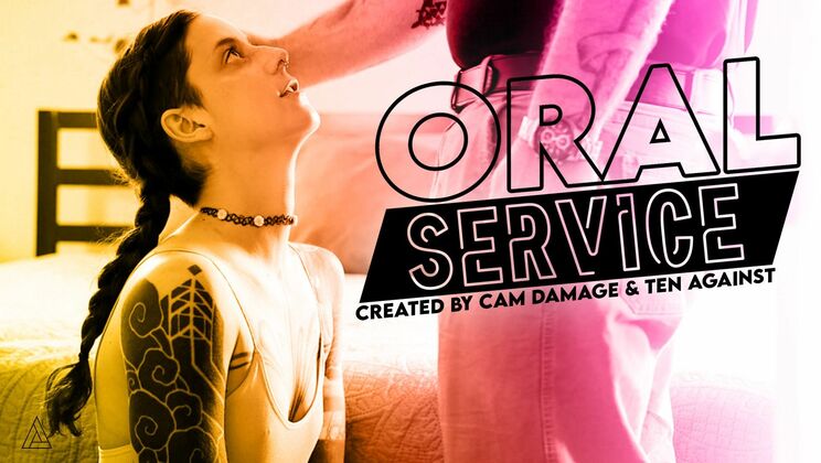 [ModelTime] - Tattooed Teen Gets Oral Service - Cam Damage - Ten Against