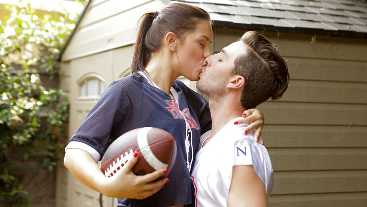 [NubileFilms] - Latina babe Alina Lopez rides cock in uniform - Touchdown - Alina Lopez - Lucas Frost