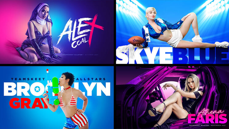 [TeamSkeetSelects] - 2021 Pornstar Lineup - Aidra Fox - Kylie Quinn - Sheena Ryder - Skye Blue