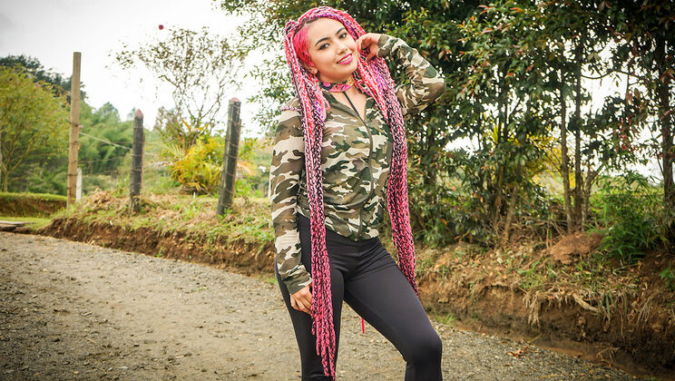 [Oyeloca] - Latina Pink Hair Teenage Pounding