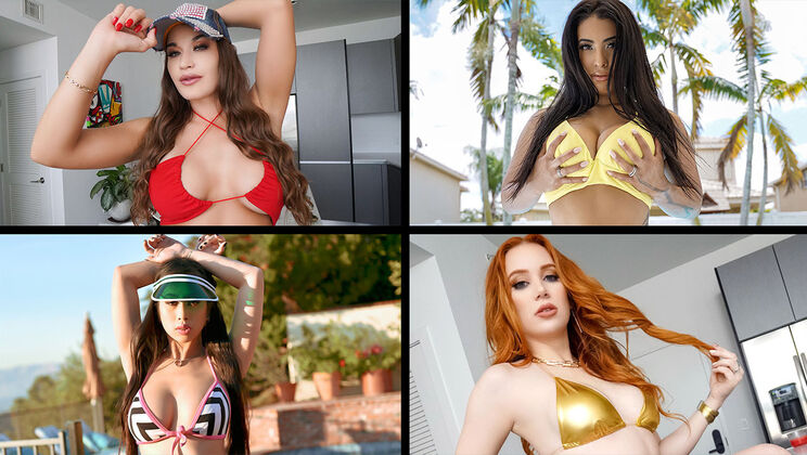 [TeamSkeetSelects] - Massive Tits in Revealing Bikinis - Jade Kush & Co. - Jade Kush - Stacy Bloom - Indica Flower - Amirah Styles