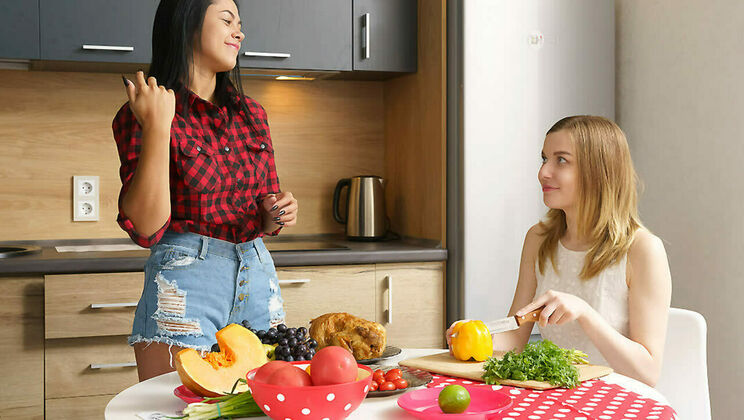[ClubSweethearts] - Lesbian European Teens Celebrate Thanksgiving