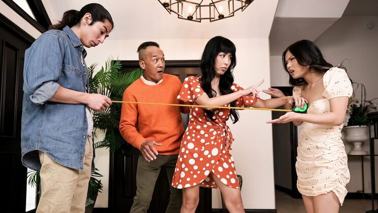 [Brazzers] - Japanese Brunette Gets Spanked and Fucked - Marica Hase - Lulu Chu - David Lee - Chong Dong
