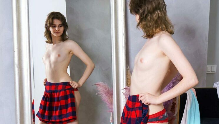 [ClubSweethearts] - Skinny Teen's Self Pleasure Time