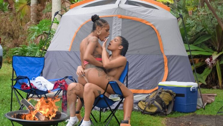 [RKPrime] - Tattooed and Pierced Lesbians in a Fiery Encounter - Sarai Minx - Maya Farrell